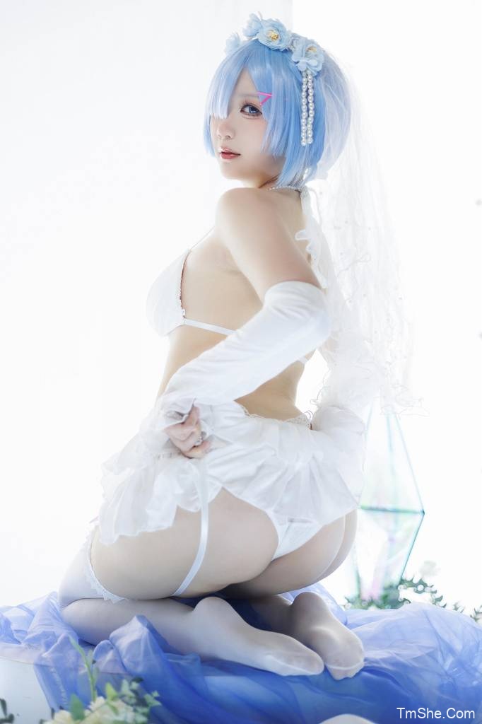 「樱落酱w」电子素材 - 蕾姆花嫁(25P/206MB)-猫萌