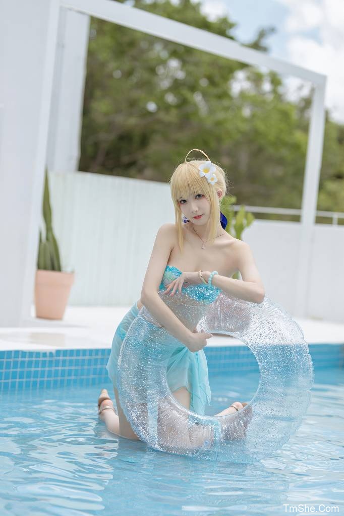 「封疆疆v」绘画素材 – FGO Saber 泳装(49P/402MB)-猫萌