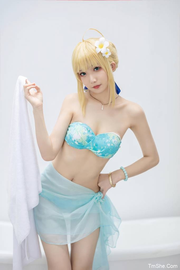 「封疆疆v」绘画素材 – FGO Saber 泳装(49P/402MB)-猫萌